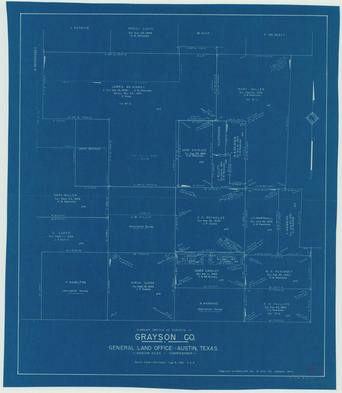 63250, Grayson County Working Sketch 11, General Map Collection