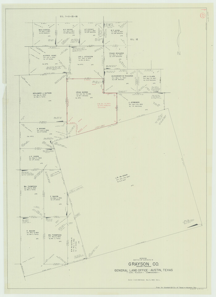 63258, Grayson County Working Sketch 19, General Map Collection