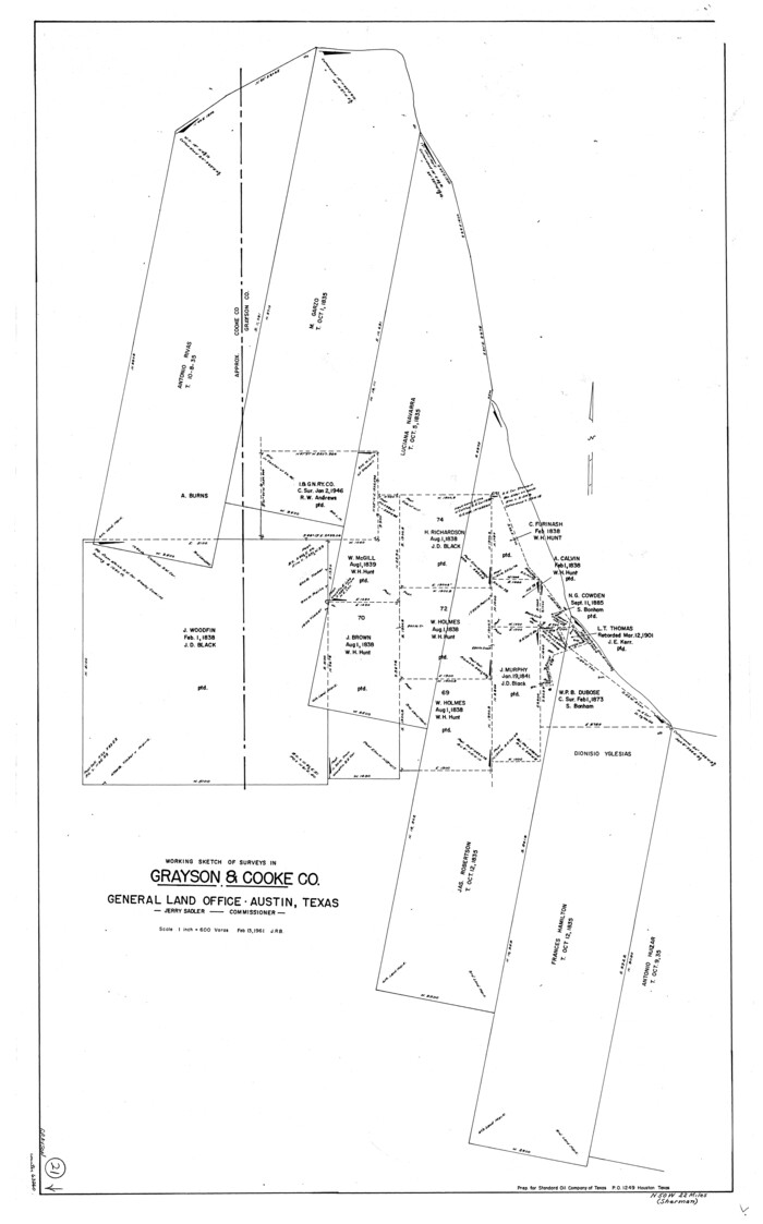 63260, Grayson County Working Sketch 21, General Map Collection