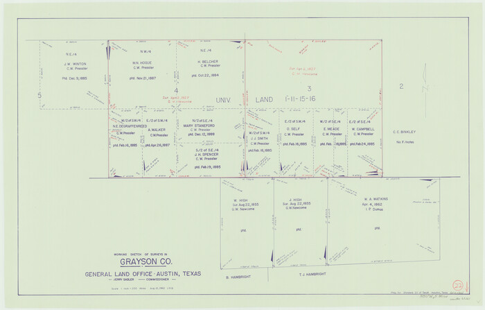 63261, Grayson County Working Sketch 22, General Map Collection