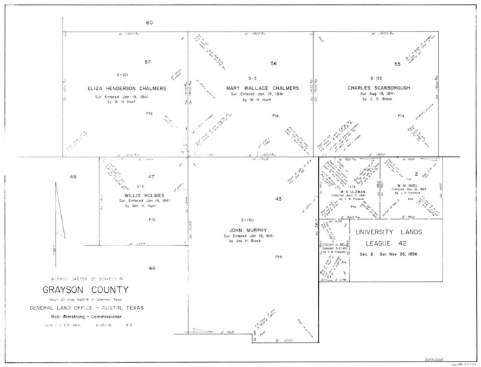 63262, Grayson County Working Sketch 23, General Map Collection
