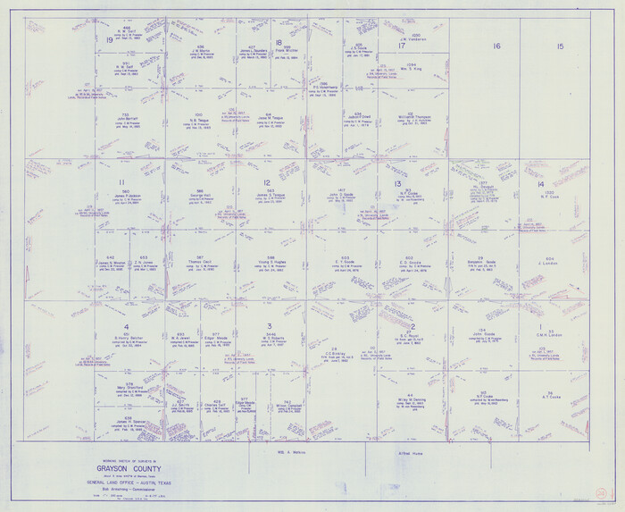 63263, Grayson County Working Sketch 24, General Map Collection