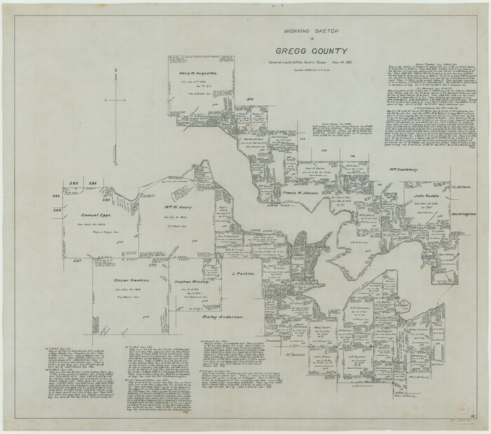 63270, Gregg County Working Sketch 4, General Map Collection