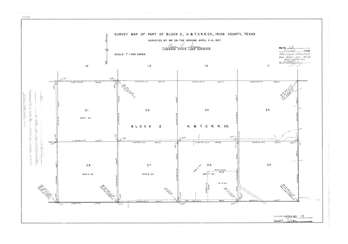 6328, Irion County Rolled Sketch 19, General Map Collection