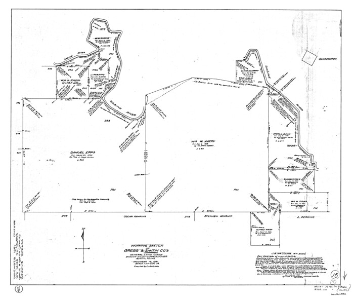 63282, Gregg County Working Sketch 15, General Map Collection