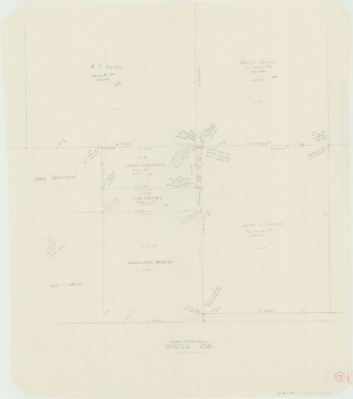 63284, Gregg County Working Sketch 17, General Map Collection