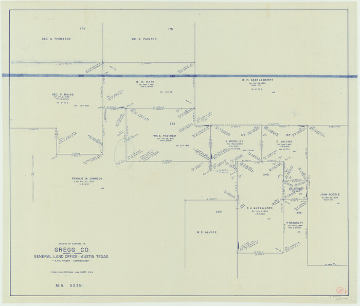 63286, Gregg County Working Sketch 19, General Map Collection