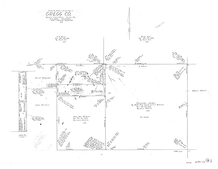 63287, Gregg County Working Sketch 20, General Map Collection