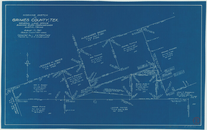 63293, Grimes County Working Sketch 2, General Map Collection