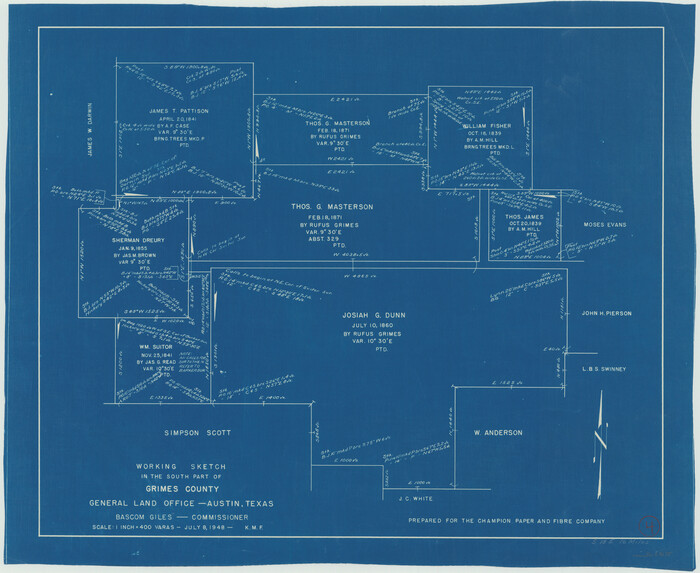 63295, Grimes County Working Sketch 4, General Map Collection