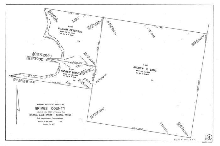 63300, Grimes County Working Sketch 9, General Map Collection