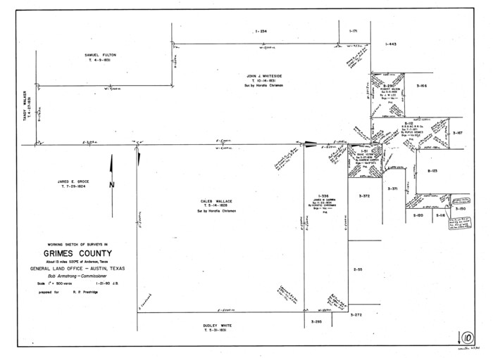 63301, Grimes County Working Sketch 10, General Map Collection