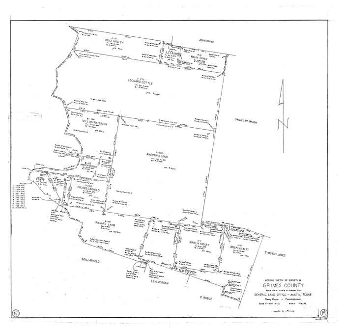 63305, Grimes County Working Sketch 14, General Map Collection