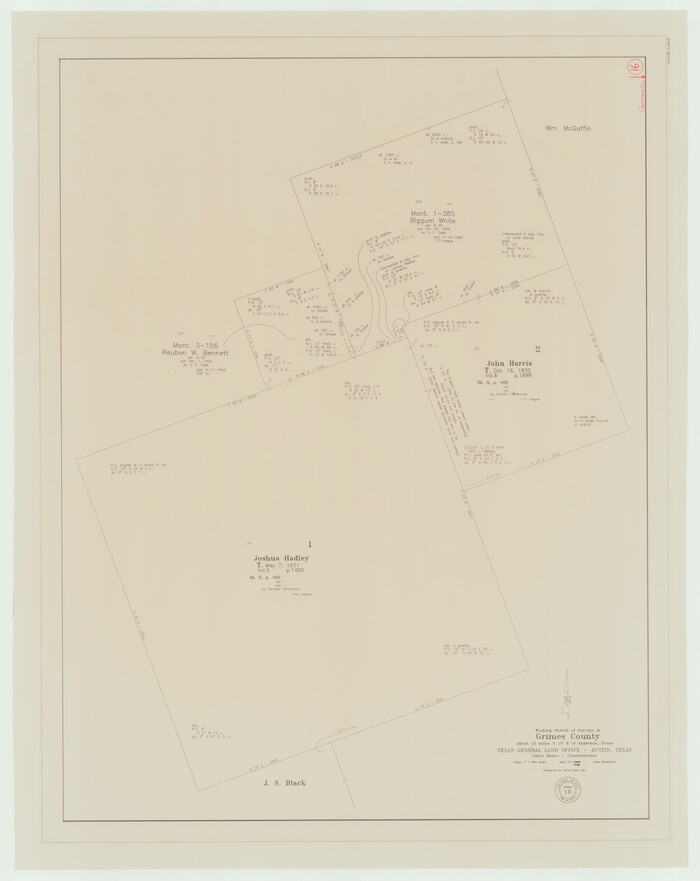 63307, Grimes County Working Sketch 16, General Map Collection