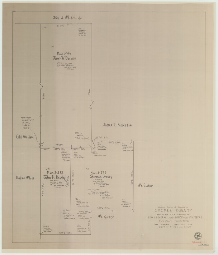 63308, Grimes County Working Sketch 17, General Map Collection