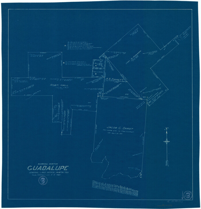 63312, Guadalupe County Working Sketch 3, General Map Collection