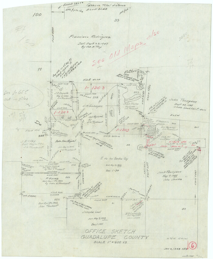 63315, Guadalupe County Working Sketch 6, General Map Collection