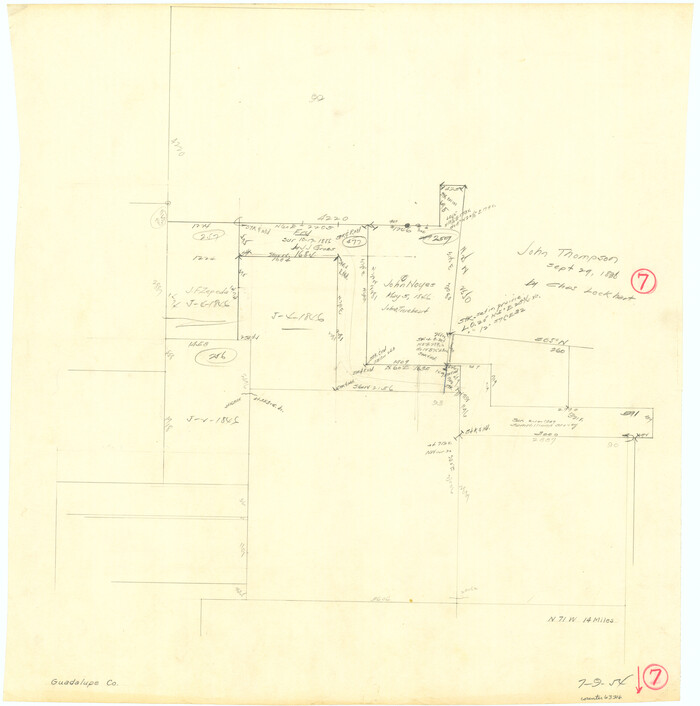 63316, Guadalupe County Working Sketch 7, General Map Collection