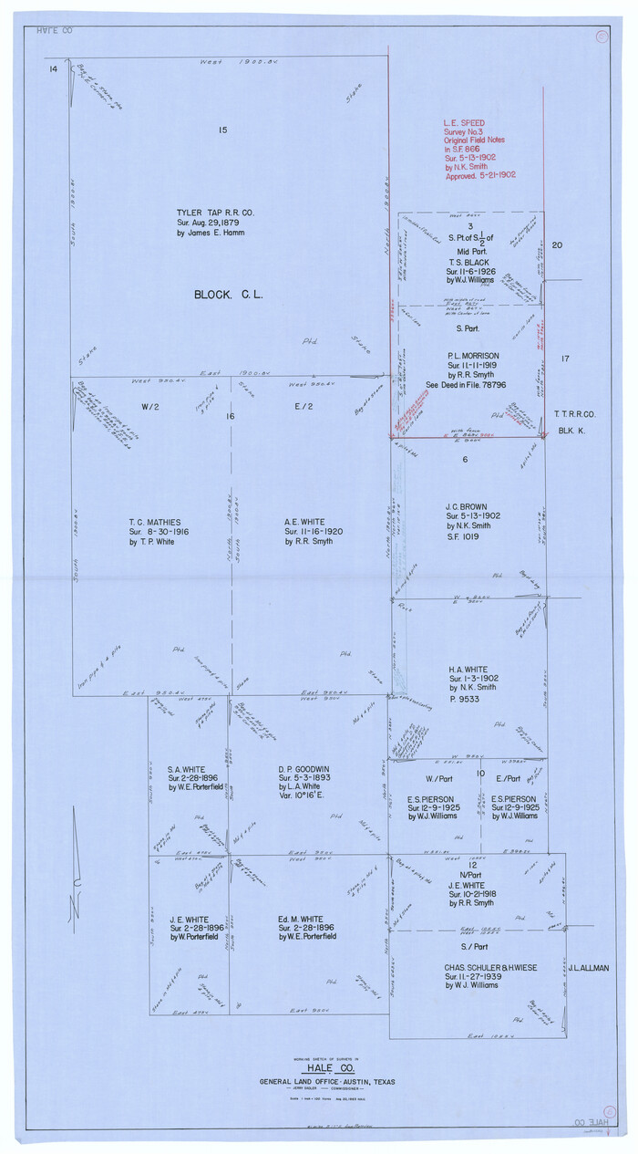 63326, Hale County Working Sketch 6, General Map Collection