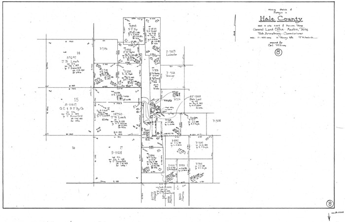63328, Hale County Working Sketch 8, General Map Collection