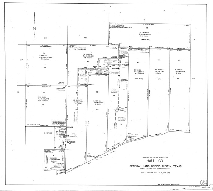 63336, Hall County Working Sketch 8, General Map Collection