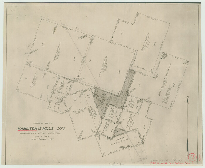 63340, Hamilton County Working Sketch 2, General Map Collection