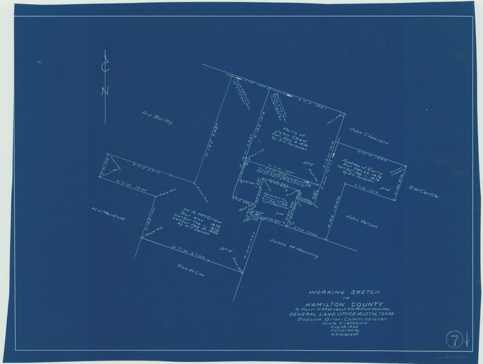 63345, Hamilton County Working Sketch 7, General Map Collection