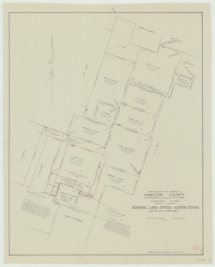 63348, Hamilton County Working Sketch 10, General Map Collection