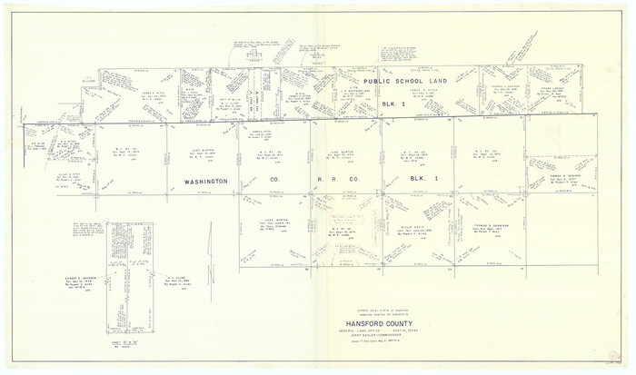 63378, Hansford County Working Sketch 6, General Map Collection