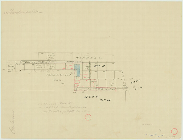 63382, Hardeman County Working Sketch 1, General Map Collection