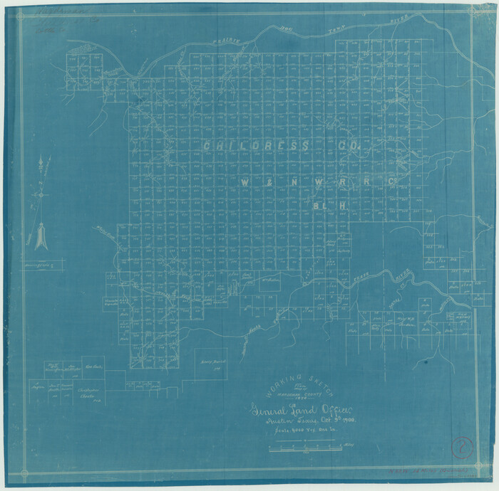 63383, Hardeman County Working Sketch 2, General Map Collection