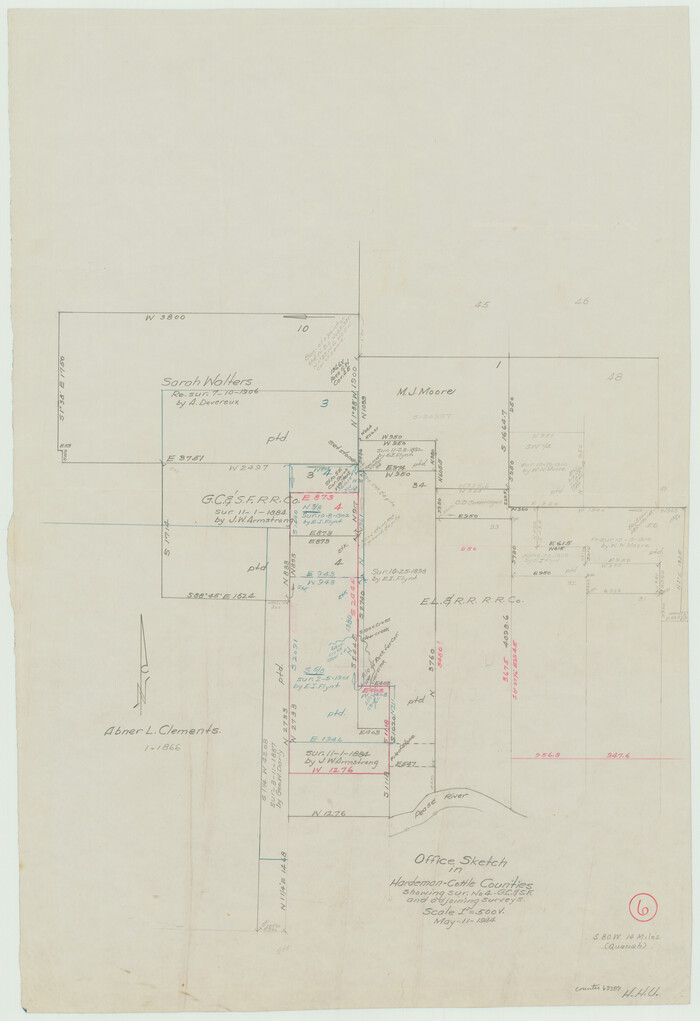63387, Hardeman County Working Sketch 6, General Map Collection