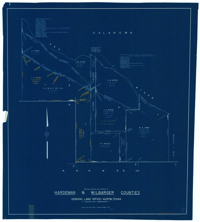 63388, Hardeman County Working Sketch 7, General Map Collection