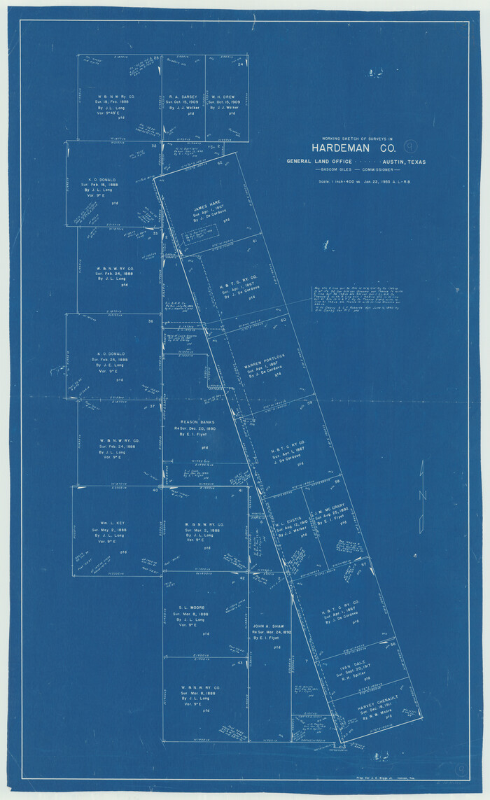 63390, Hardeman County Working Sketch 9, General Map Collection