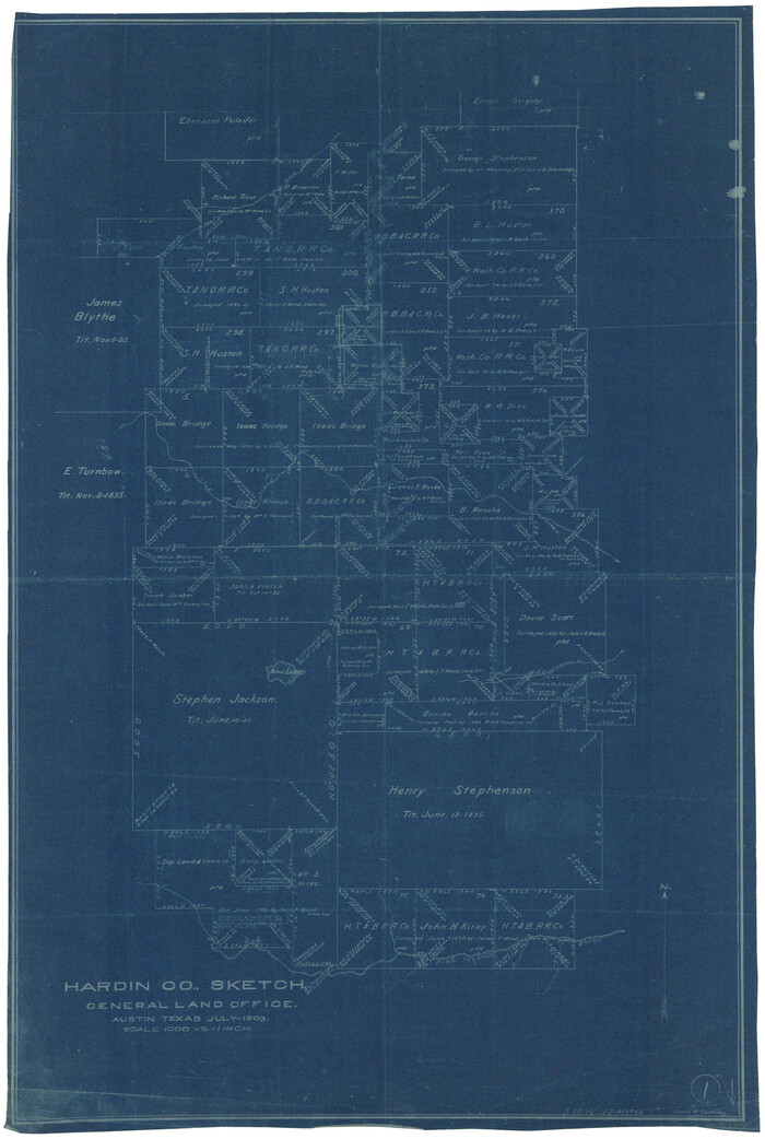 63399, Hardin County Working Sketch 1, General Map Collection