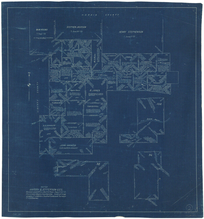 63400, Hardin County Working Sketch 2, General Map Collection
