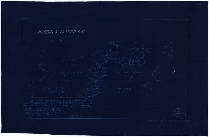 63402, Hardin County Working Sketch 4, General Map Collection