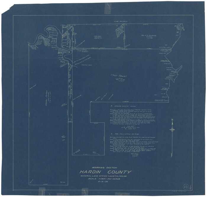 63408, Hardin County Working Sketch 10, General Map Collection
