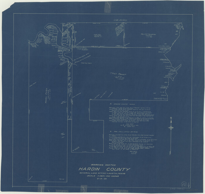 63408, Hardin County Working Sketch 10, General Map Collection