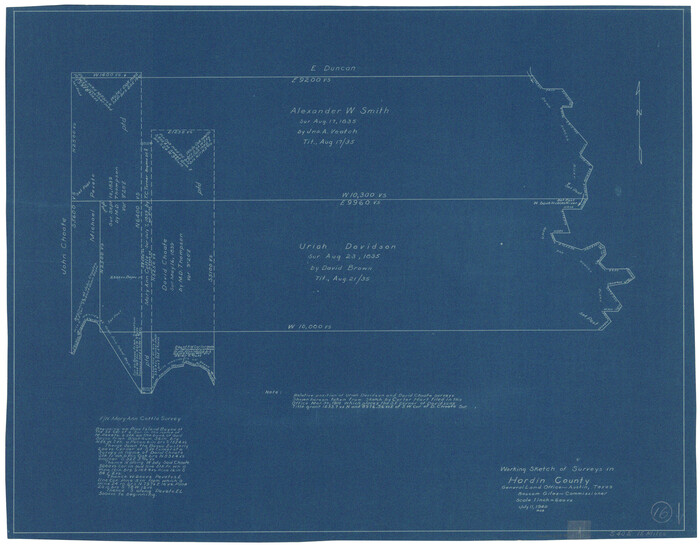 63414, Hardin County Working Sketch 16, General Map Collection