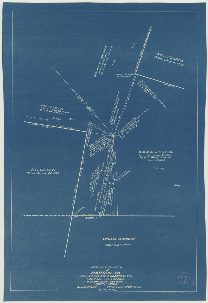 63415, Hardin County Working Sketch 17, General Map Collection