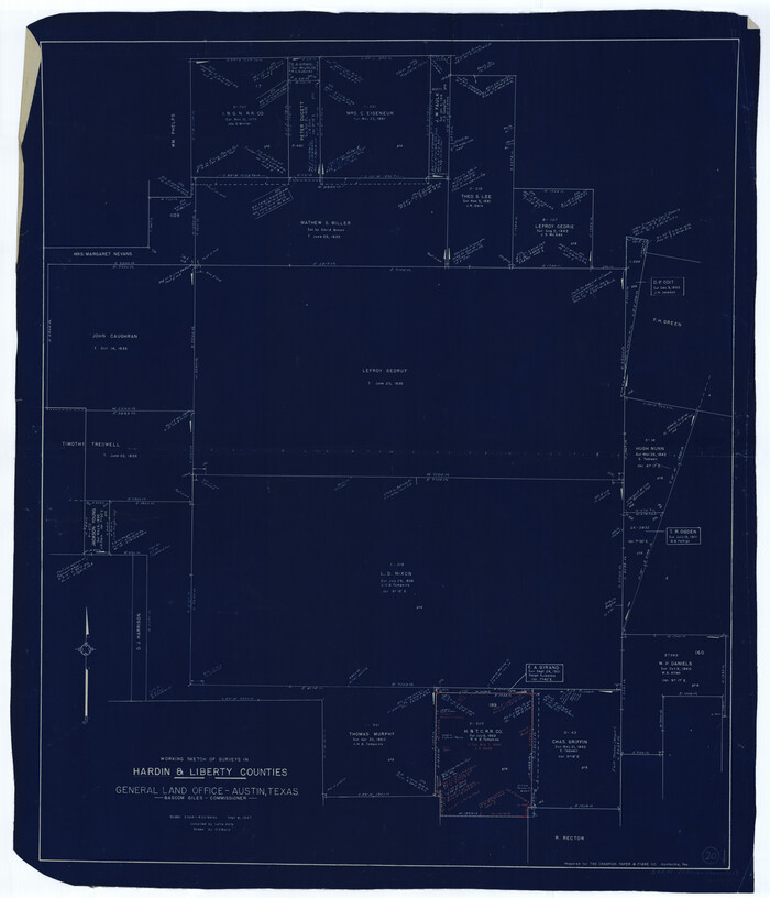 63418, Hardin County Working Sketch 20, General Map Collection