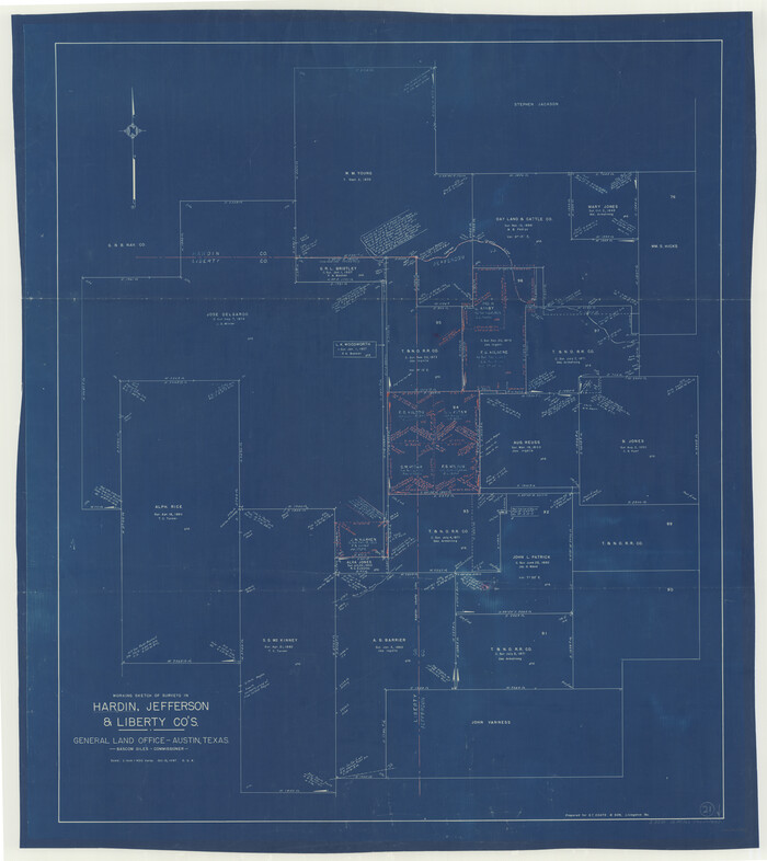 63419, Hardin County Working Sketch 21, General Map Collection