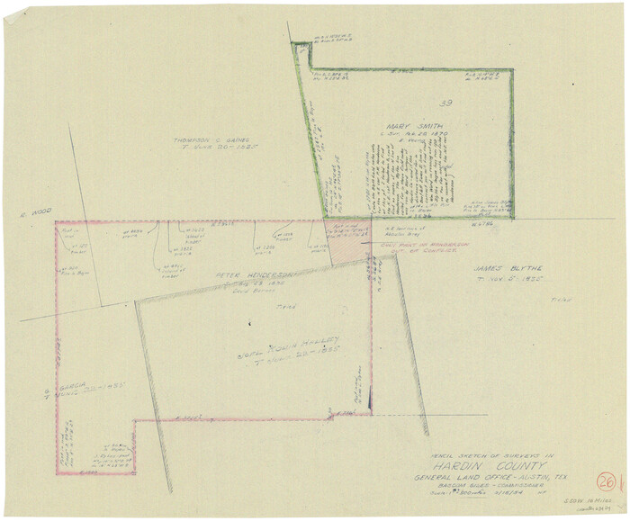 63424, Hardin County Working Sketch 26, General Map Collection
