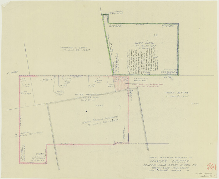 63424, Hardin County Working Sketch 26, General Map Collection