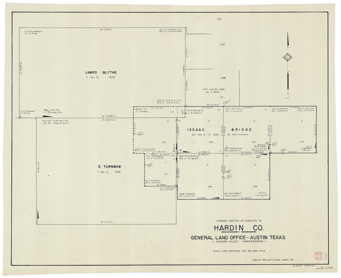 63425, Hardin County Working Sketch 27, General Map Collection
