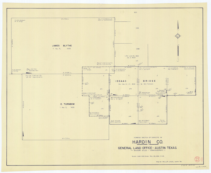 63425, Hardin County Working Sketch 27, General Map Collection