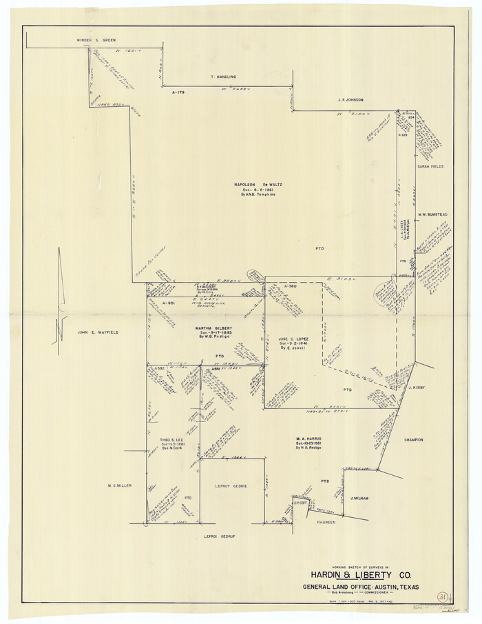63429, Hardin County Working Sketch 31, General Map Collection