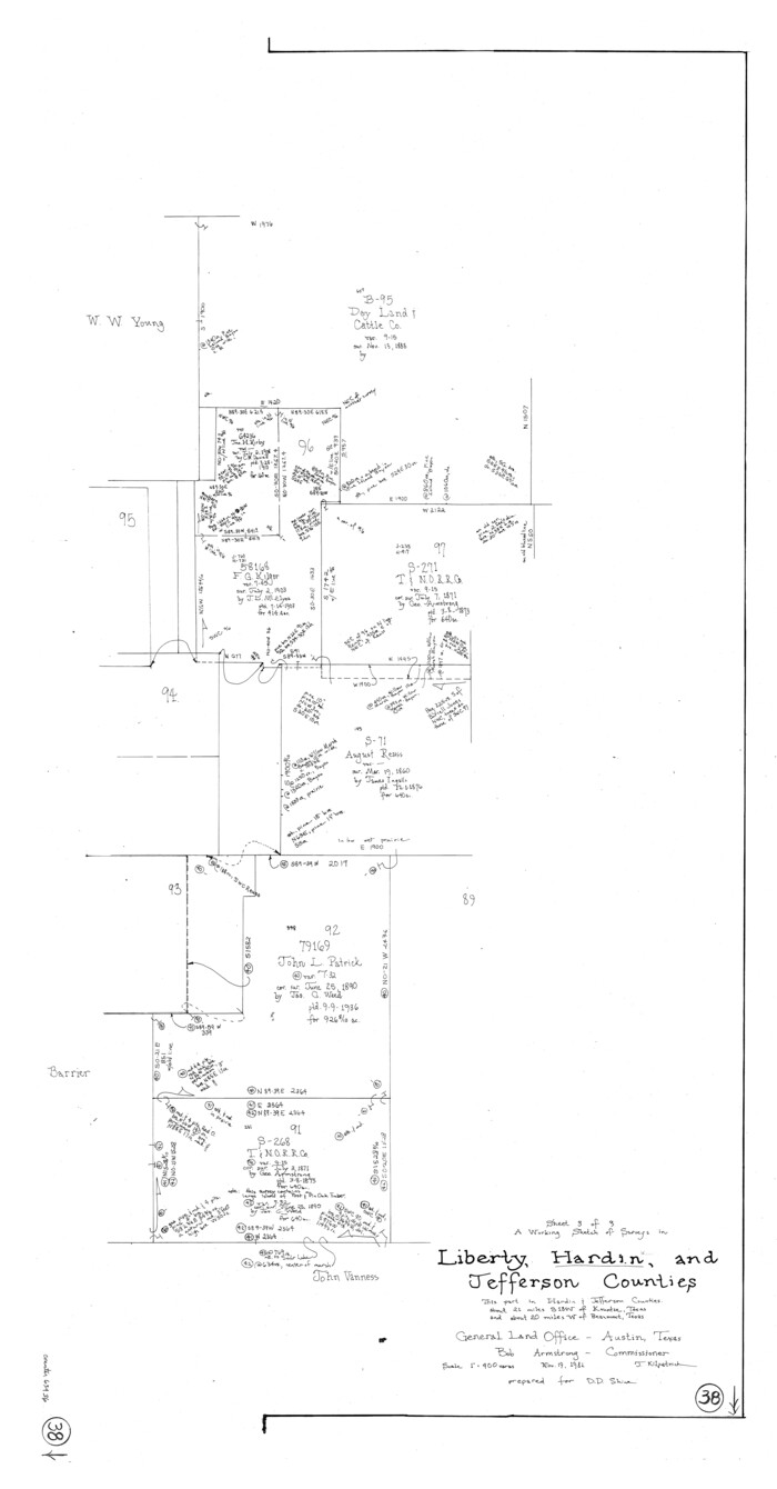 63436, Hardin County Working Sketch 38, General Map Collection