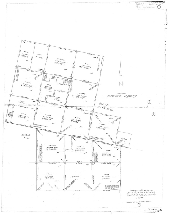 63443, Reeves County Working Sketch 1, General Map Collection